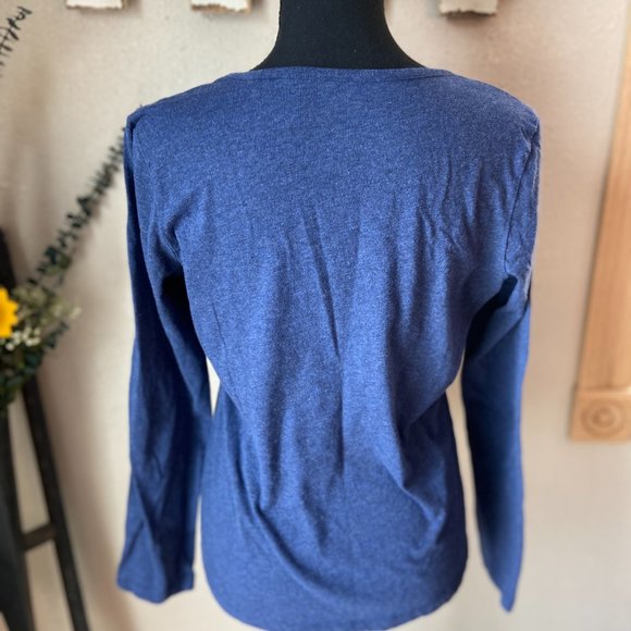 ⭐️10/$10 Soft Sensations Long Sleeve Blue Shirt M - Picture 4 of 7